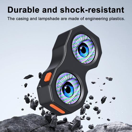 Demon Eyes Bicycle Taillight App Controlled IP64 Waterproof USB Rechargeable MTB Road Mountain Bike Night Riding Warning Rear Lamp