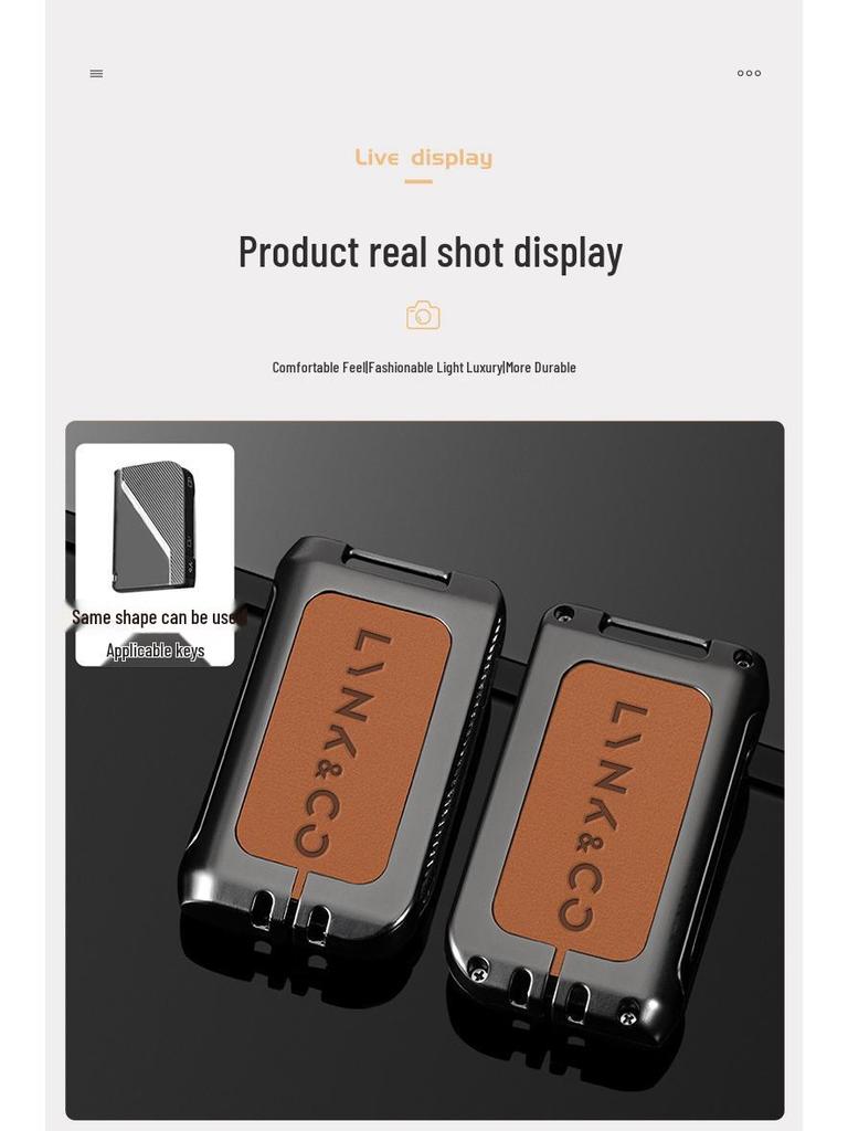 Lynk & Co 03/06/01/05/02/09 Key Case: Fits 2023 Model, Unisex