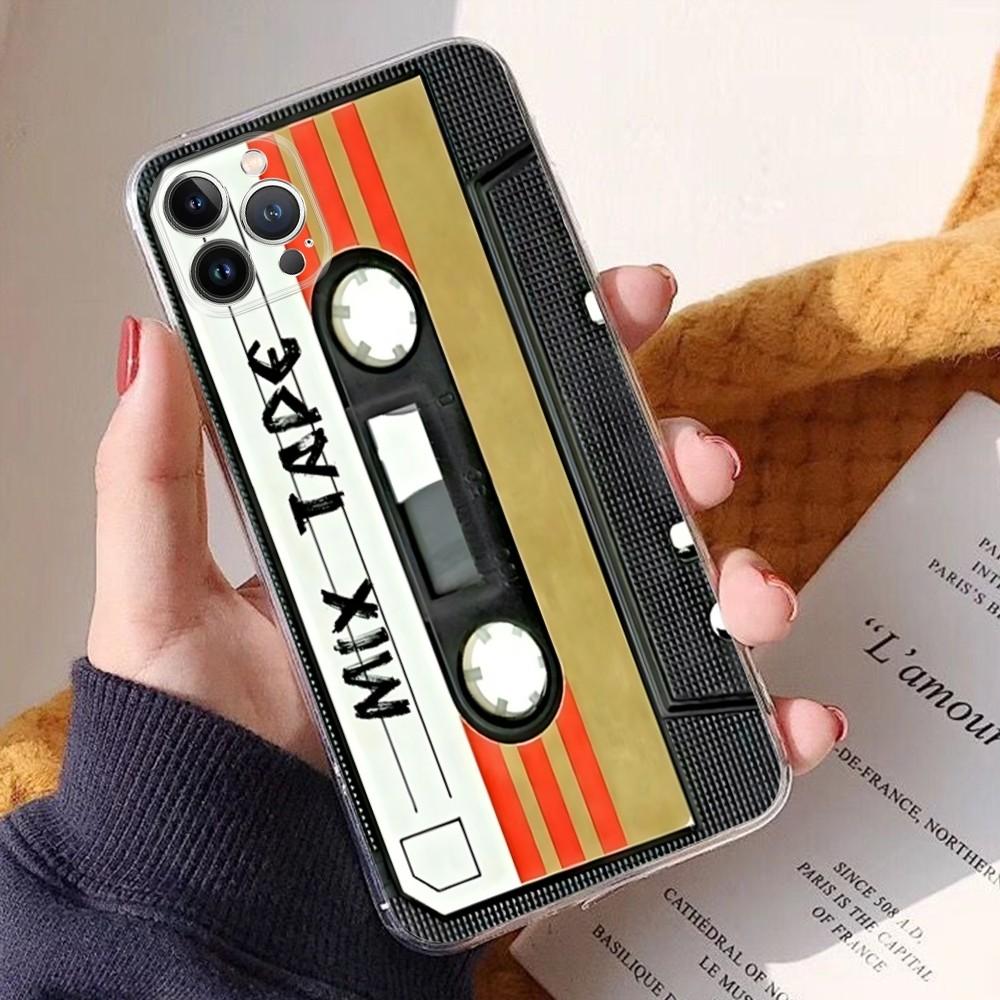 Retro Art Radio Tape Cassette Phone Case For IPhone 16 15 14 11 12 13 Mini Pro XS Max Cover 6 7 8 Plus X