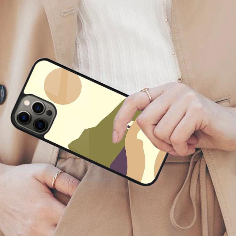 Abstract Cat Mount Fuji Japan Landscape Magnetic Phone Case For iPhone 17 Air 16 14 13 12 Pro Max 15 Plus Wireless MagSafe Cover