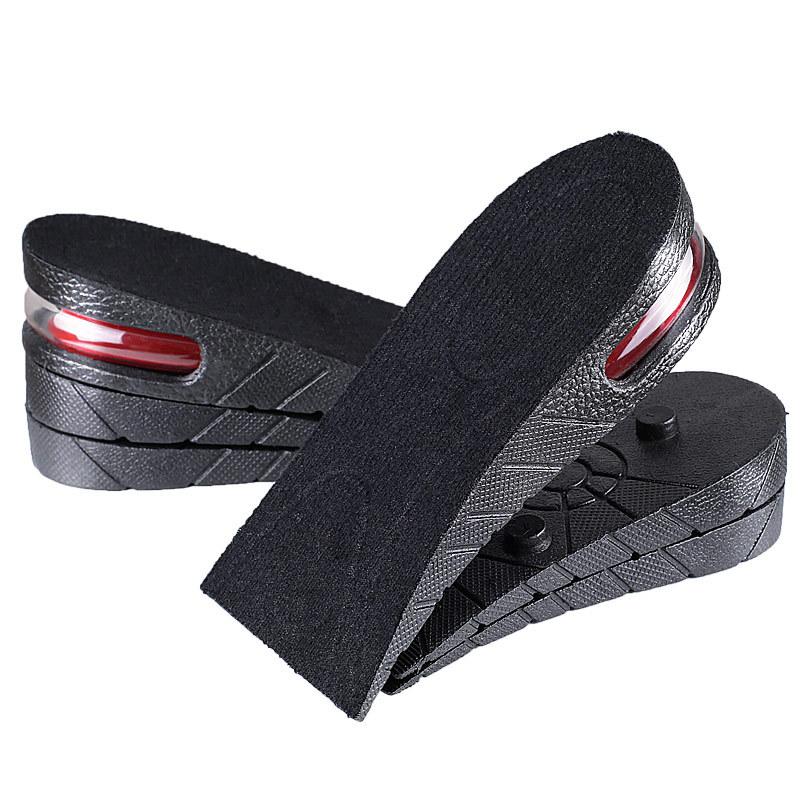 New Three-layer Half-pad Invisible Interior with Adjustable Inner Height-increasing Insoles , Non-slip and Shock-absorbing Sports Insoles