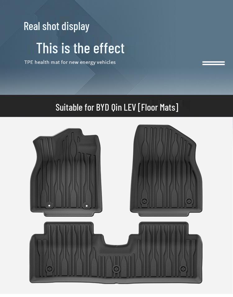 All-Weather TPE Floor Mats & Trunk Liner for 25 BYD Qin L EV Cars