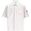 Badge Chest Pocket Button-Down Collar Short Sleeve Shirt Men Shirts L1S151100025S0A10V0093
