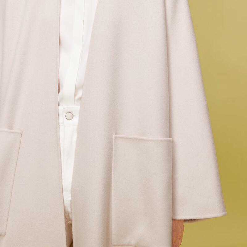 LESS Women's Loose Fit Cashmere Blend Coat