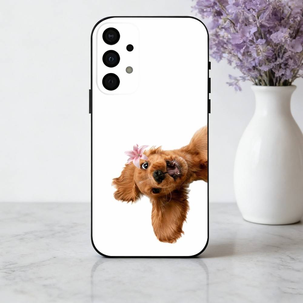 F-Funny Fashion D-Dog Art Phone Case For Samsung Galaxy A73,A72,A71,A70,A53,A52,A51,Soft Silicone Black Cover