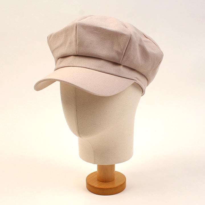 Yunibeosyeolkemiseuteuli Cool Beige Linen Newsboy Cap