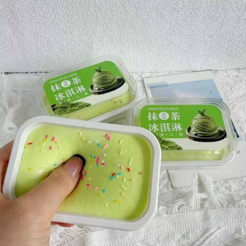 Slow Rebound Squeeze Toy 1Pcs Realistic Bread Simulation Soft Sticky Stress Relief Fidget Toy for Home Office Play