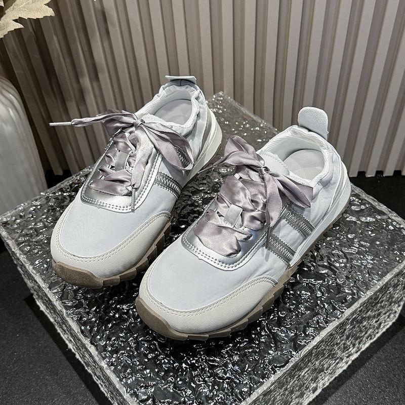 Silver Forrest Gump Shoes Women's Spring and Summer New Breathable Moral Training Shoes Casual Sports Shoes Canvas