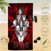1 Stück S-Slipknot Band Alle Mitglieder Maske Strandtuch Mikrofaser Weich Schnelltrocknend Heavy Metal Rock Badetuch Für Fans Schwimmen Outdoor