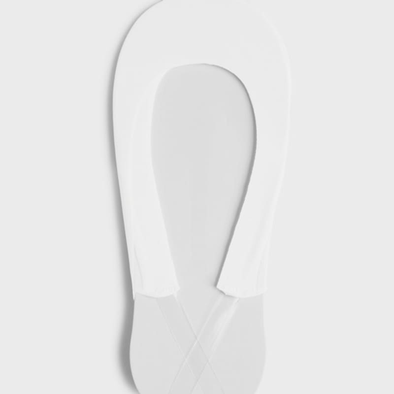 HUGDAY Seamless Transparent Strap Fake Socks