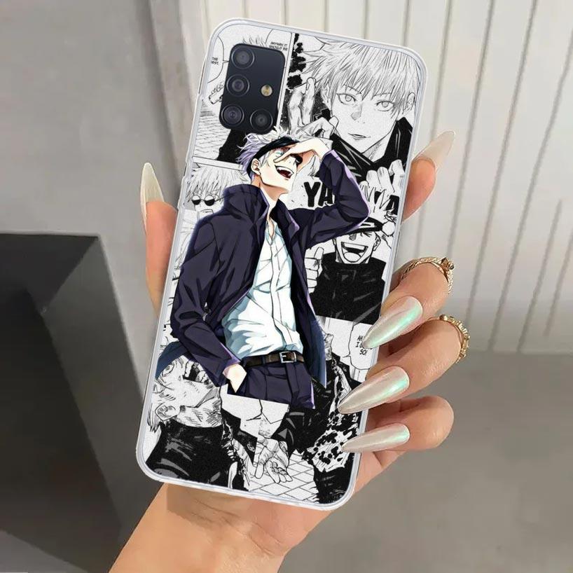 

Jujutsus Gojo Satoru Phone Case for Samsung Galaxy A52 A32 A22 A12 A02S A50S A30S A10S Note 20 Ultra 10 Plus S10 A31 A20 A71 A72 Samsung A10