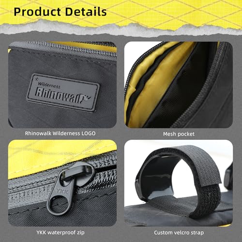 Rhinowalk Bicycle Frame Bag, Waterproof Triangle Bag, 0.9L, Professional Bicycle Accessory (Small)