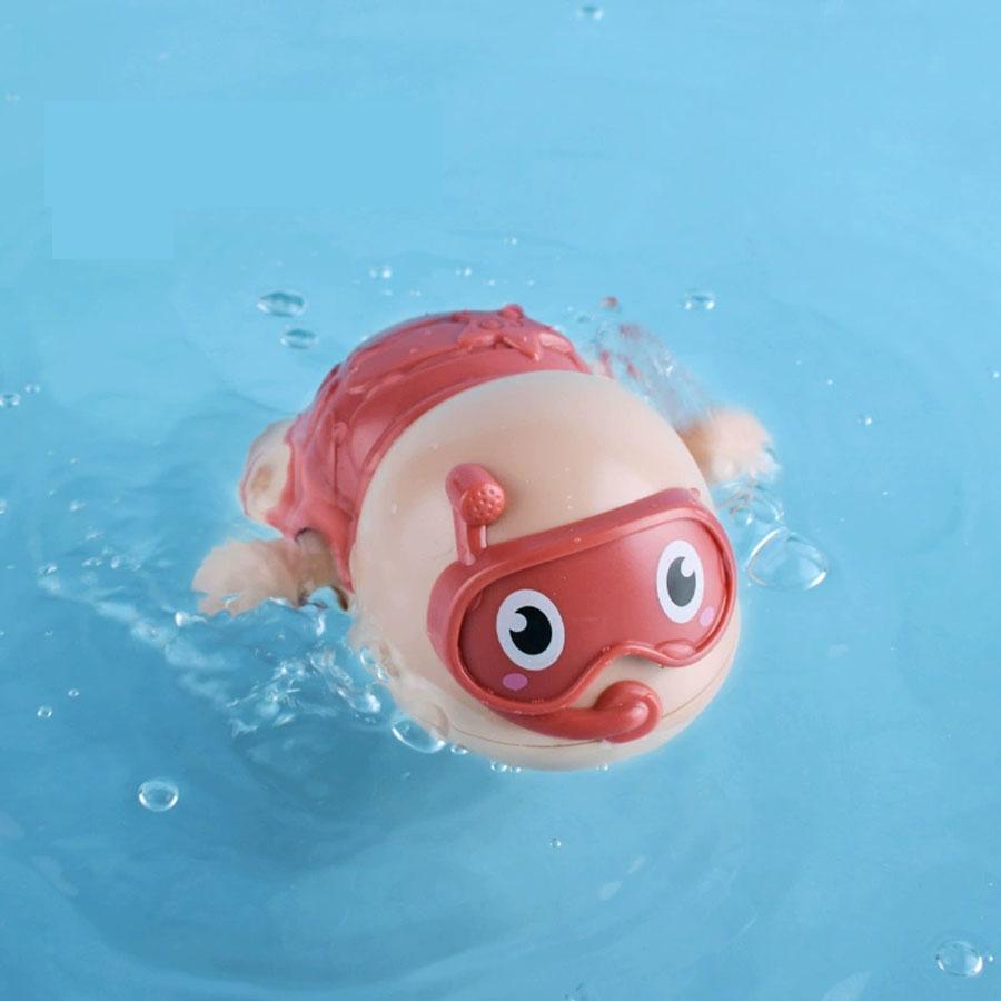 Baby Bath Toys Water Chain Clockwork Bathing Cute Swimming Turtle Toy Toddler Pool Beach Classic Toy For Kids Water Playing