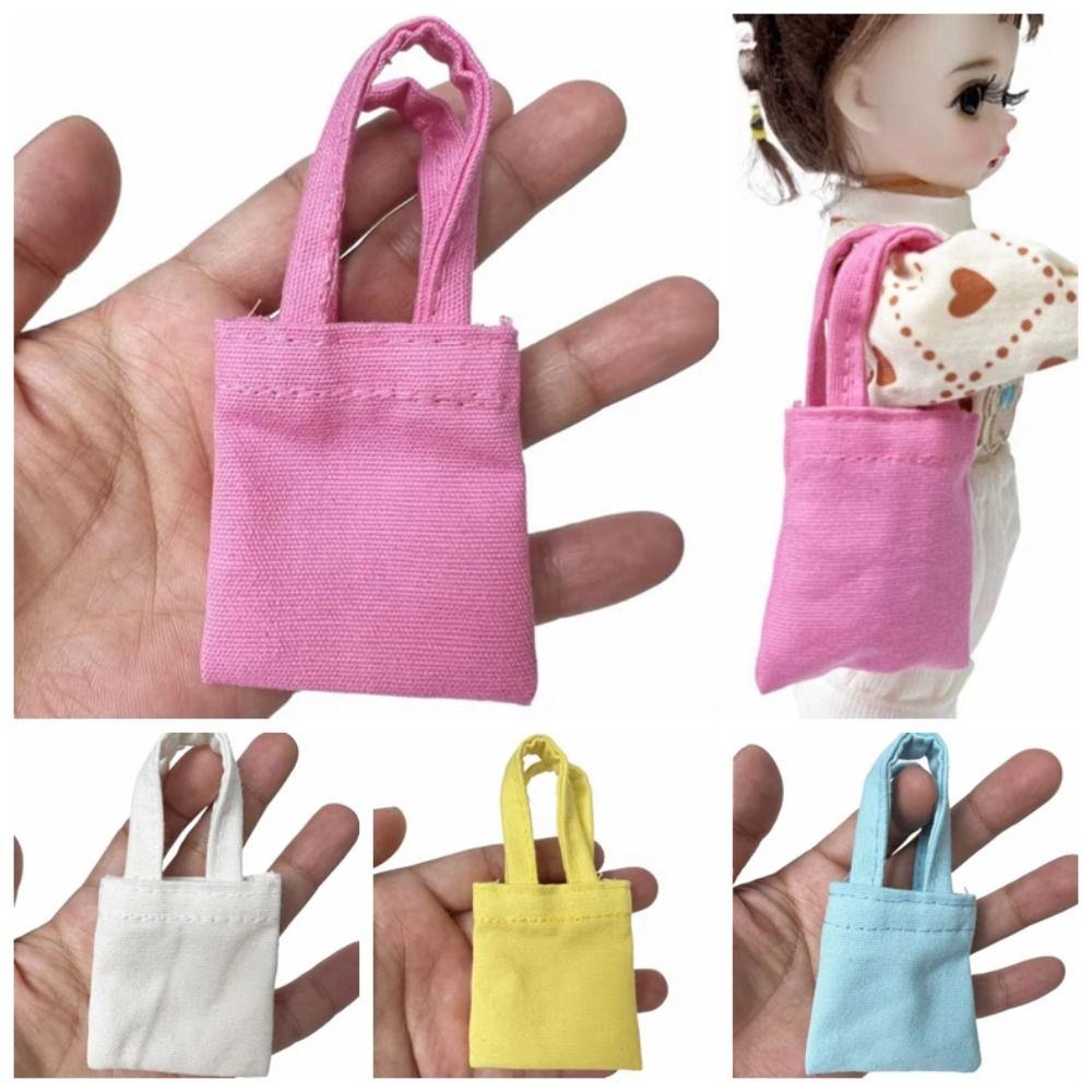 Changing Dressing Doll Handbag Handmand Miniature Doll Bag Doll Canvas Bag  Children's Gift