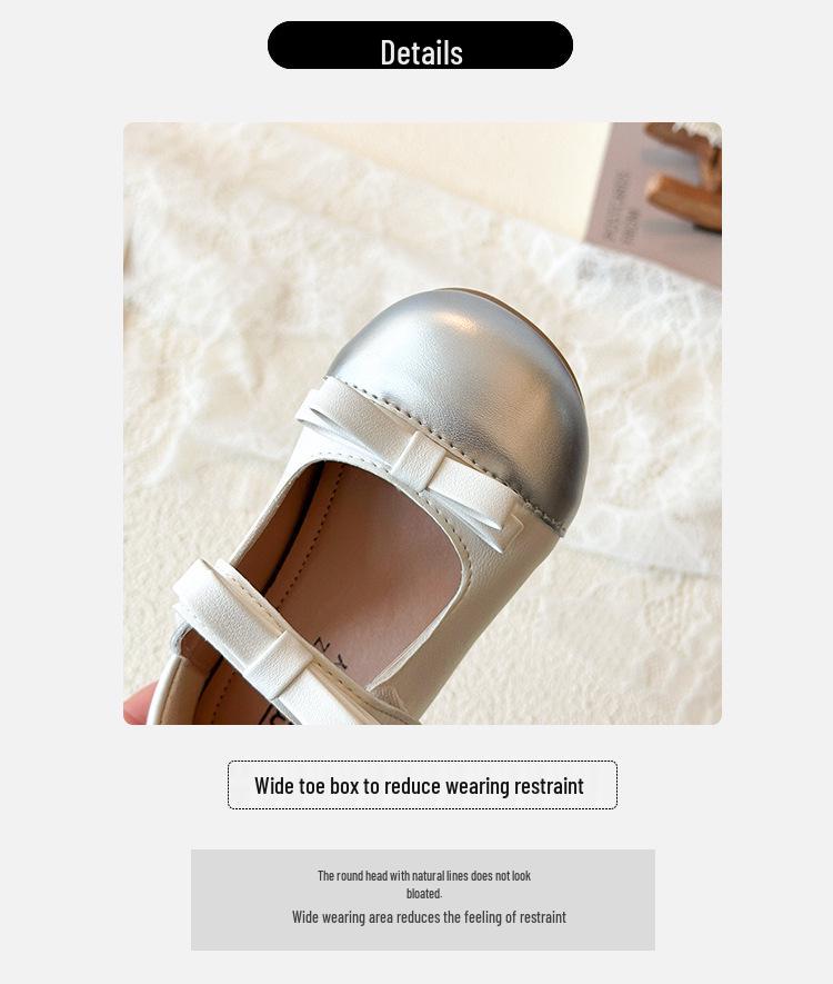 Girls' Mary Jane Leather Shoes - Spring/Autumn French & Japanese Style, Soft Sole, Toddler & Little Girl