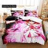 3D Print Fashion Anime Rizelmine Bedding Set Boys Girls Single Twin Queen Full Size Duvet Cover Pillowcase Bed Adult Bedroom