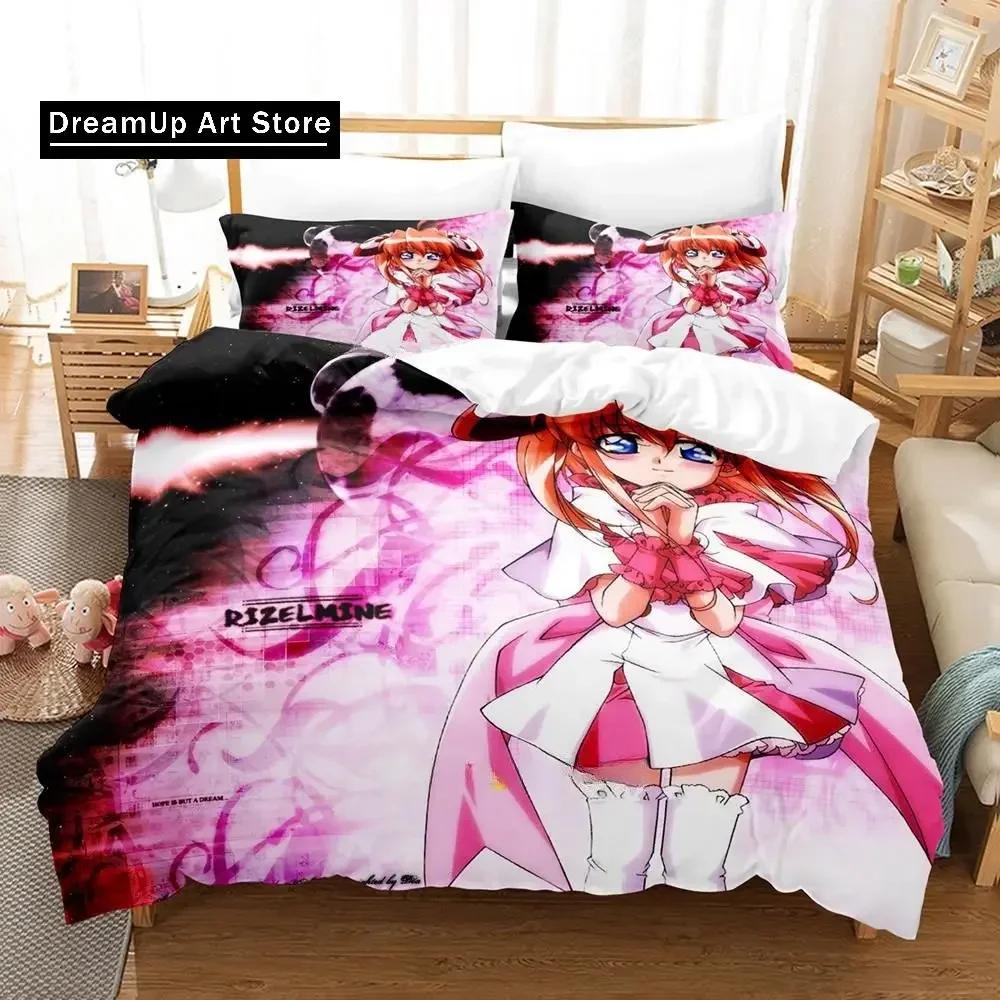 3D Print Fashion Anime Rizelmine Bedding Set Boys Girls Single Twin Queen Full Size Duvet Cover Pillowcase Bed Adult Bedroom
