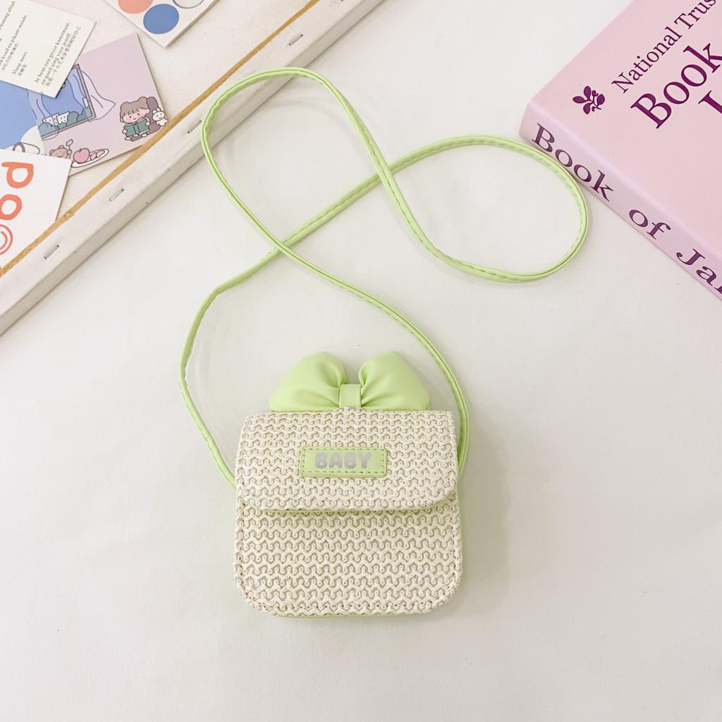 Kids Butterfly Knot Mini Shoulder Bag With Breathable Acrylic Material For Daily Use
