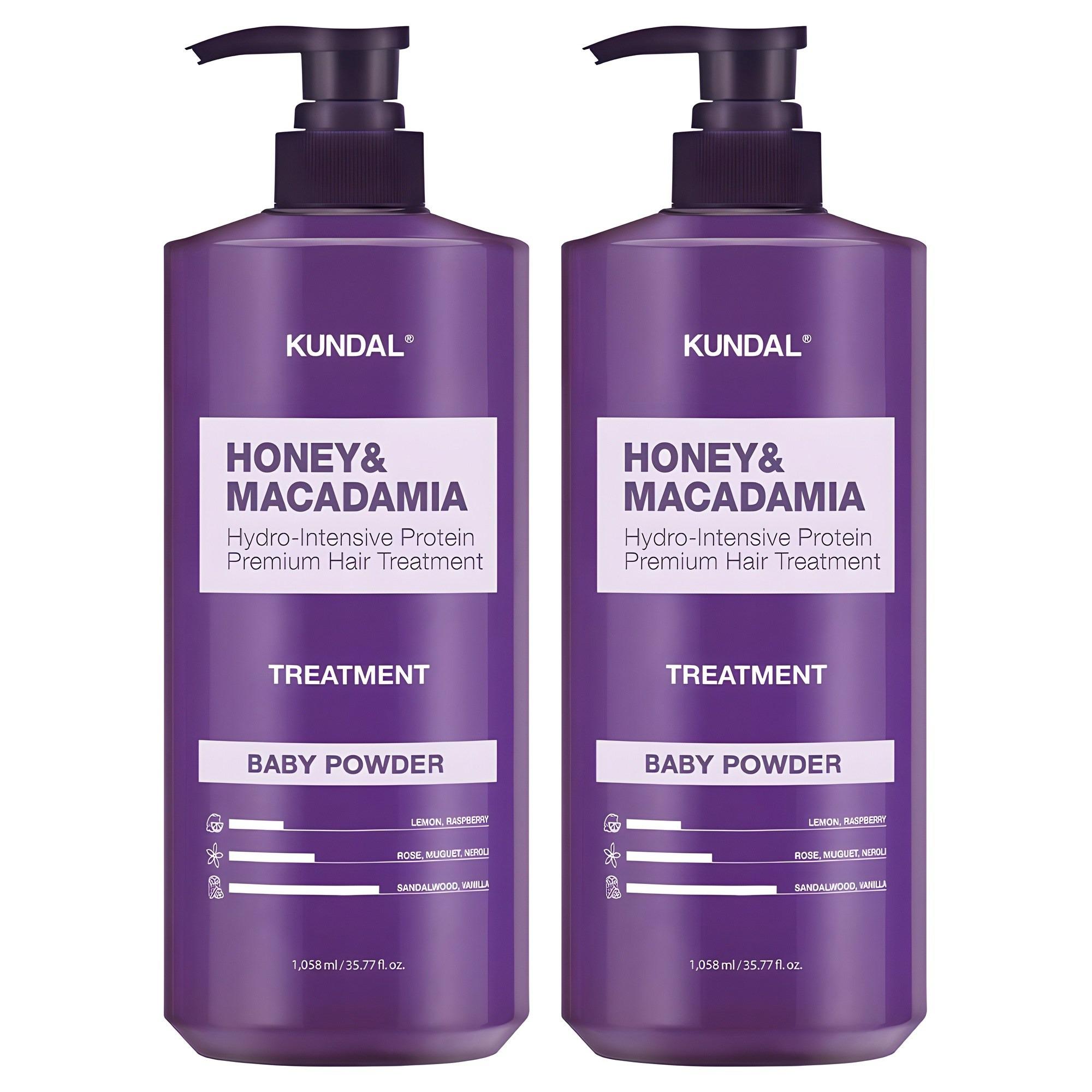 KUNDAL Honey & Macadamia Treatment Baby Powder Scent Nourishing Hair Treatment 500ml