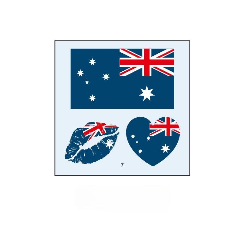 10PCS New World Cup Flag Tattoo Stickers Football Game Games Tattoo Stickers Makeup Face Stickers