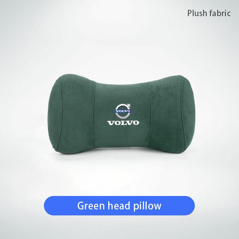 Cuscino per poggiatesta in cotone memory scamosciato per sedile auto per Volvo XC90 V90 V60 XC60 V40 EC40 EX40 S80 S60 S90 C40 XC40 V70 XC70 C30