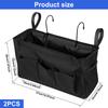 Bedside Caddy Storage Bag Oxford Cloth Multi Pockets Hanging Bag Large Capacity Hanging Storage Organizer with Metal Hook