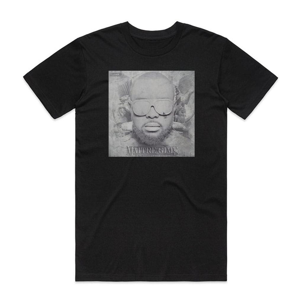 Vintage Französischer Hip Hop Sänger Hiphop Mode GIMS T-Shirt Herren Mode Prue Baumwoll T-Shirts Männlich Hip Hop Gothic Unseix T-Shirts Top