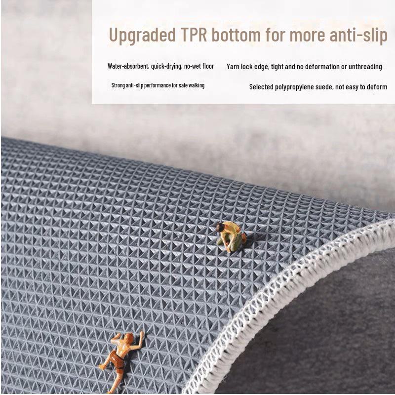 Cream Loop Velvet Dirt-Resistant Anti-Slip Carpet, Easy Care, Perfect for Living Room, Bedroom, or Bedside, New 2024 Edition.