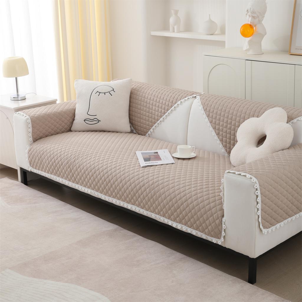 Quilted Sofa Cover Dogs Pets Kid Anti-Slip Couch Covers Anti-wear Slipcovers Furniture Protector Seat Cover