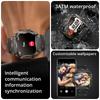 HT34 Smartwatch Masculino Chamada Bluetooth Robusto para Exterior Smartwatch 3ATM IP68 À Prova d'Água Lanterna Relógios Esportivos de Fitness