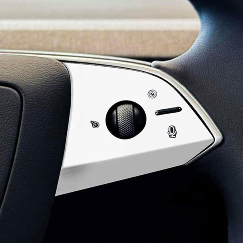 Steering Wheel Trim for Tesla 2025-2026 Model Y Juniper Model YL 2024-2026 Model 3 Highland ABS Steering Wheel Frame Trim Cover