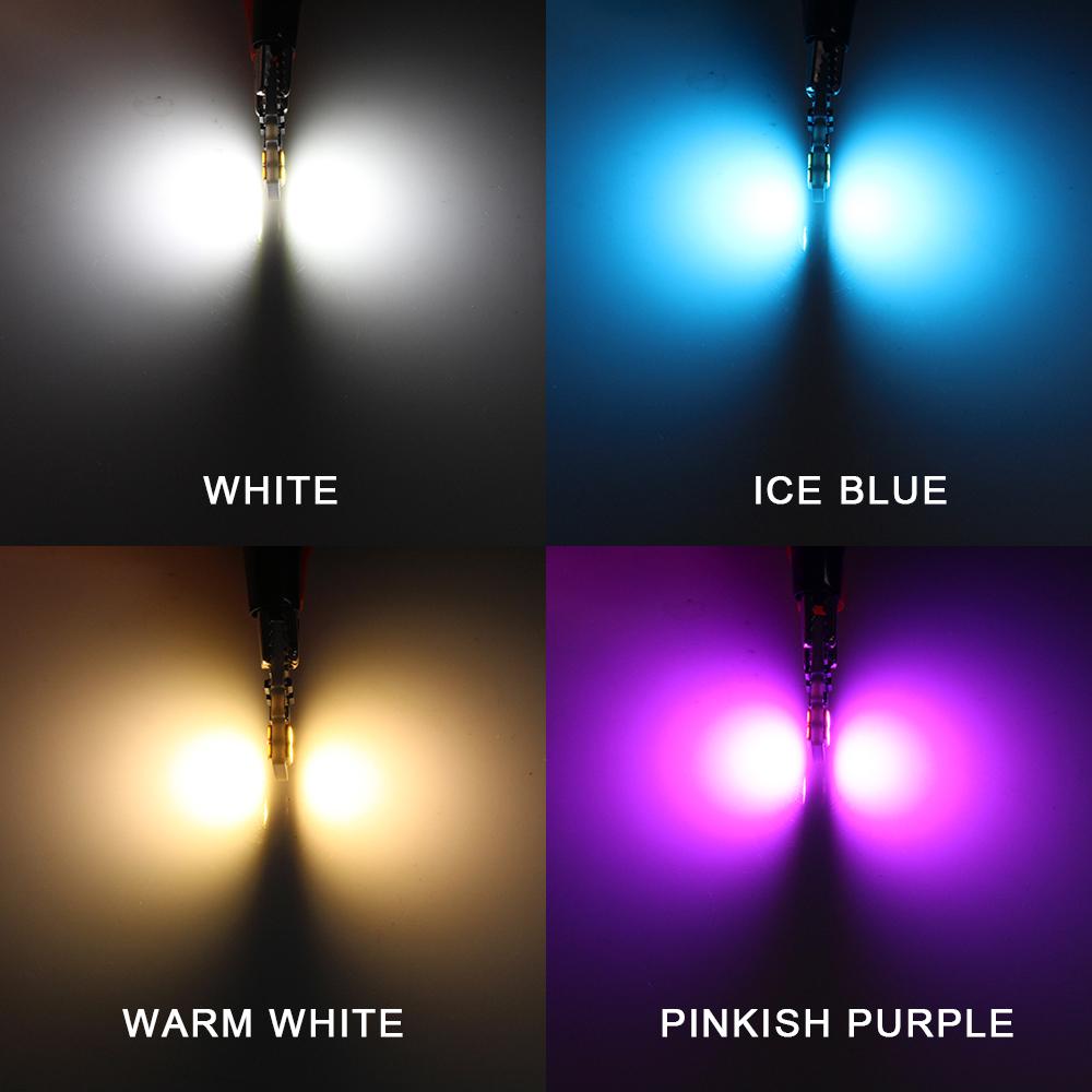 10PCS W5W LED T10 LED Bulb Canbus For BMW Opel Car Parking Dome Lights Interior Map Dome Lights 6500K Warm White Ice Blue Purple Dome Lights 6
