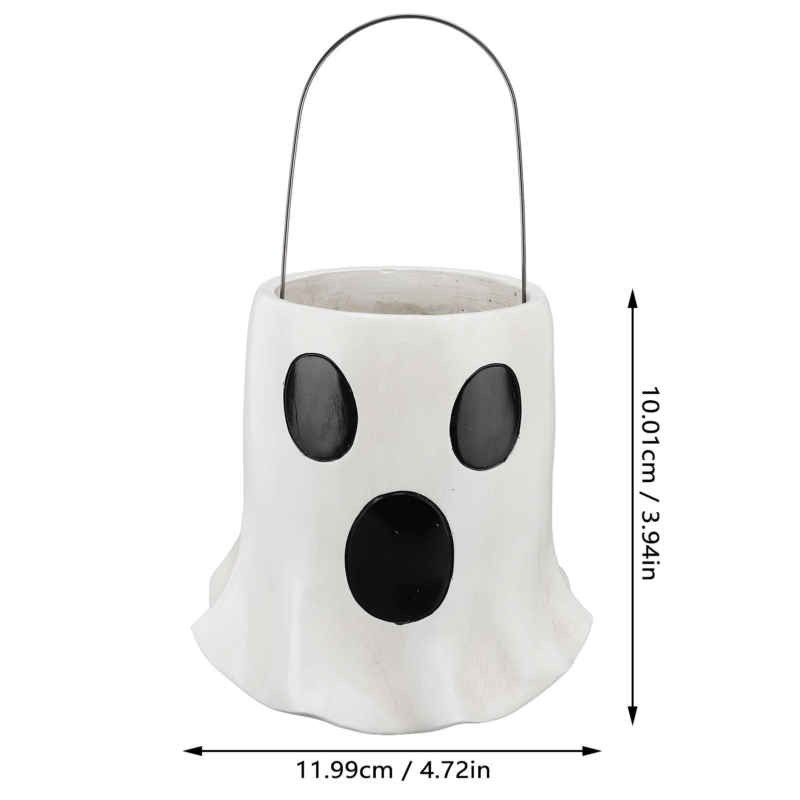 

Halloween Bucket Vase Decoration Multifunctional Flower Pot Plant Pot Planter for Entrance Mantelpiece Halloween Themed Ornament