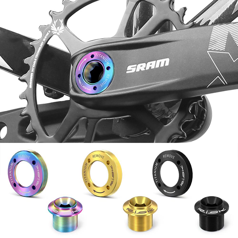 Titanlegierung Kurbelschraube Sicherungsschraube m. Kurbel DUB Kappe Fahrrad Kurbelbefestigungsschraube für NX-GX-XX1-EAGLE Fahrradzubehör