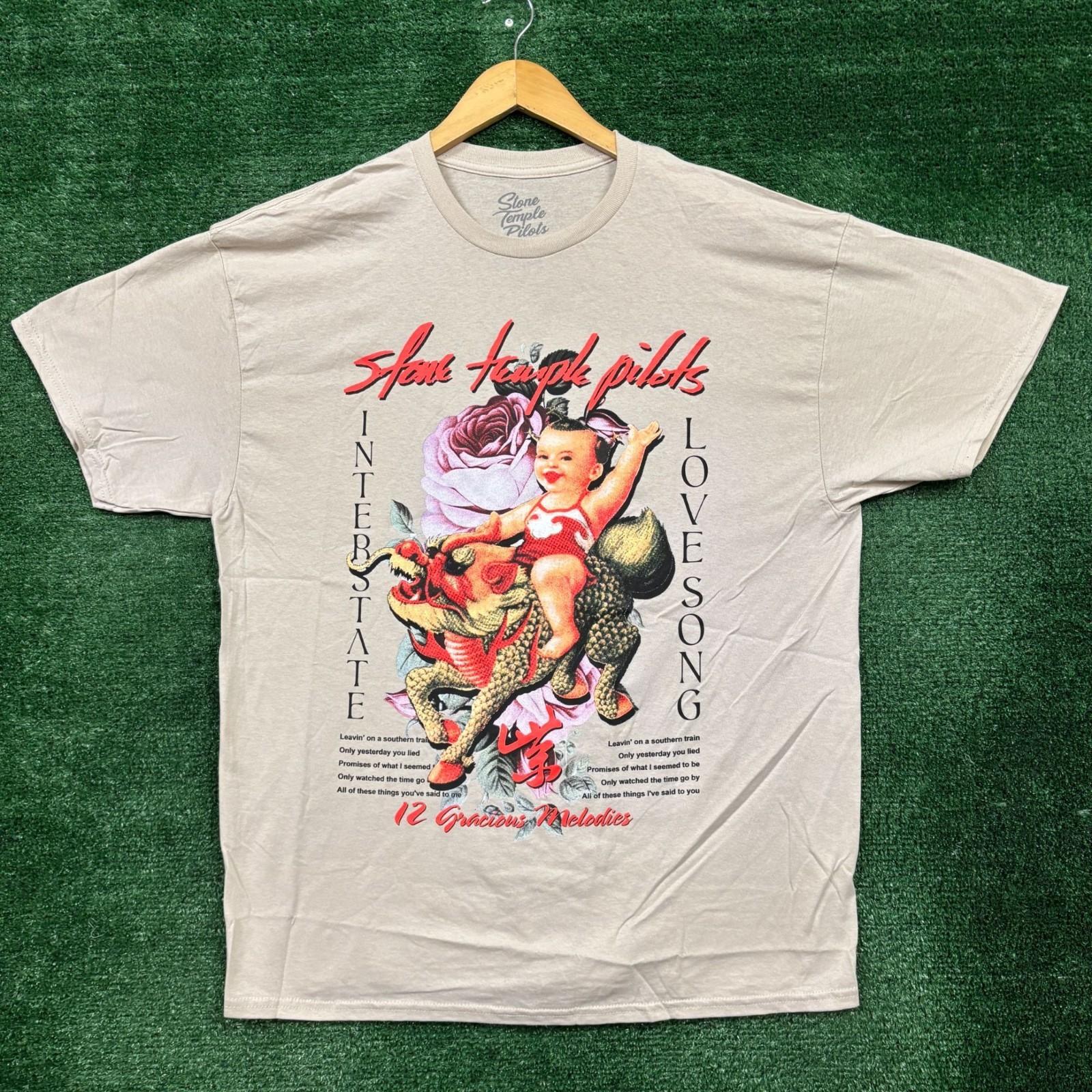 Stone Temple Pilots Purple Interstate Love Song Rock Band T-Shirt Extra Large S