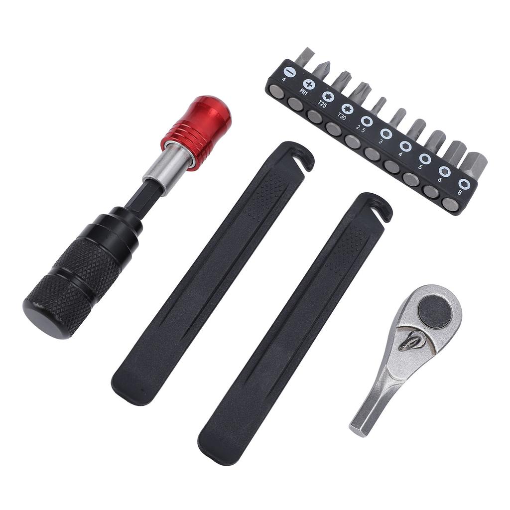 Set Cheie Clichet Ciclism Multi-unealt Manete Pneu Kit Portabil de Întreținere Ciclism cu Șurubelniță