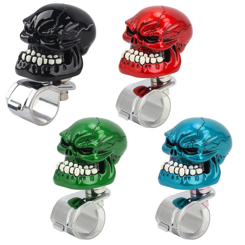 Skull Steering Wheel Knob Suicide Power Handle for Cars Trucks Tractors Boats Steering Wheel Knob