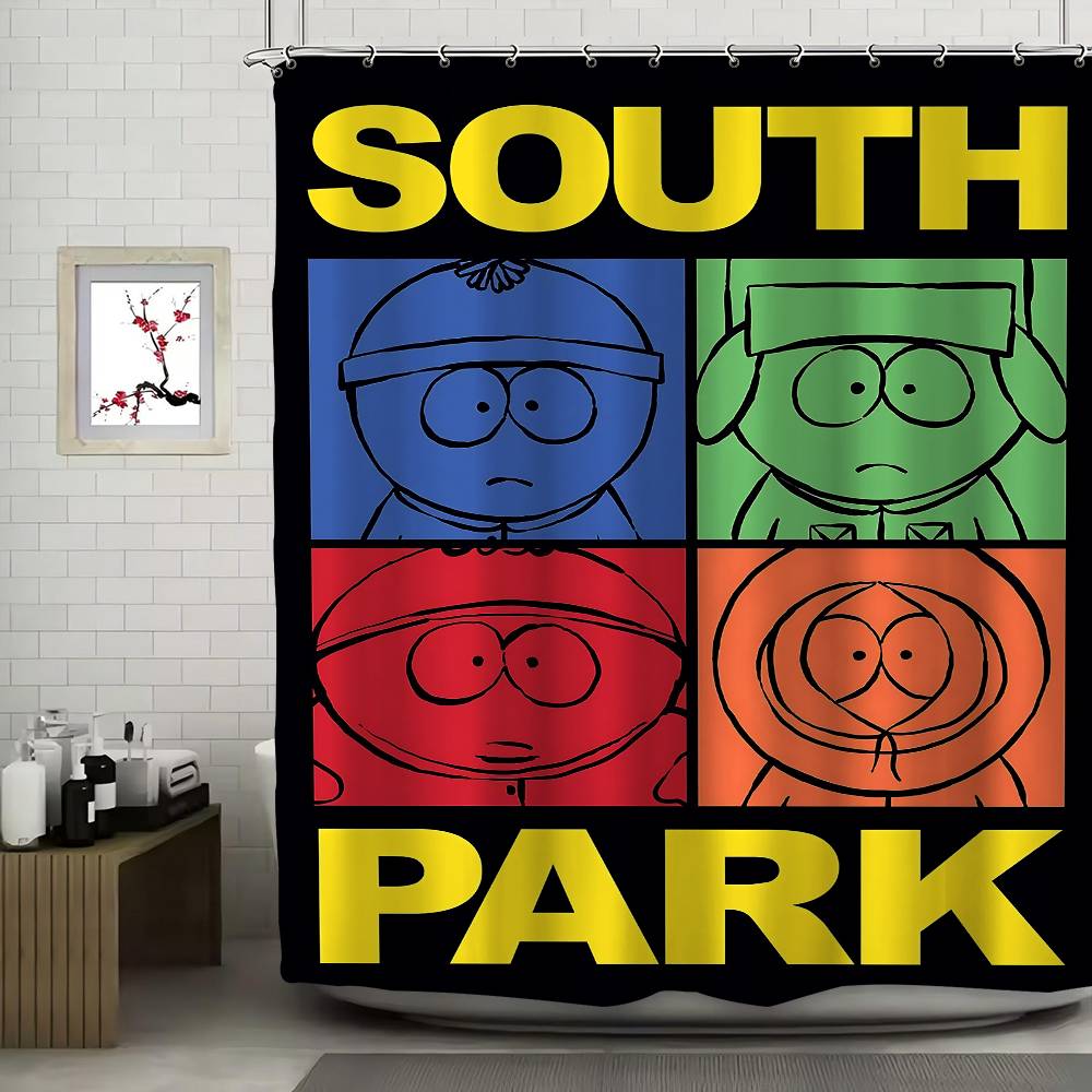 Kenny McCormick Shower Curtains 180cm Polyester Modern Style Bathroom Curtain With Hooks Waterproof Funny Shower Curtain