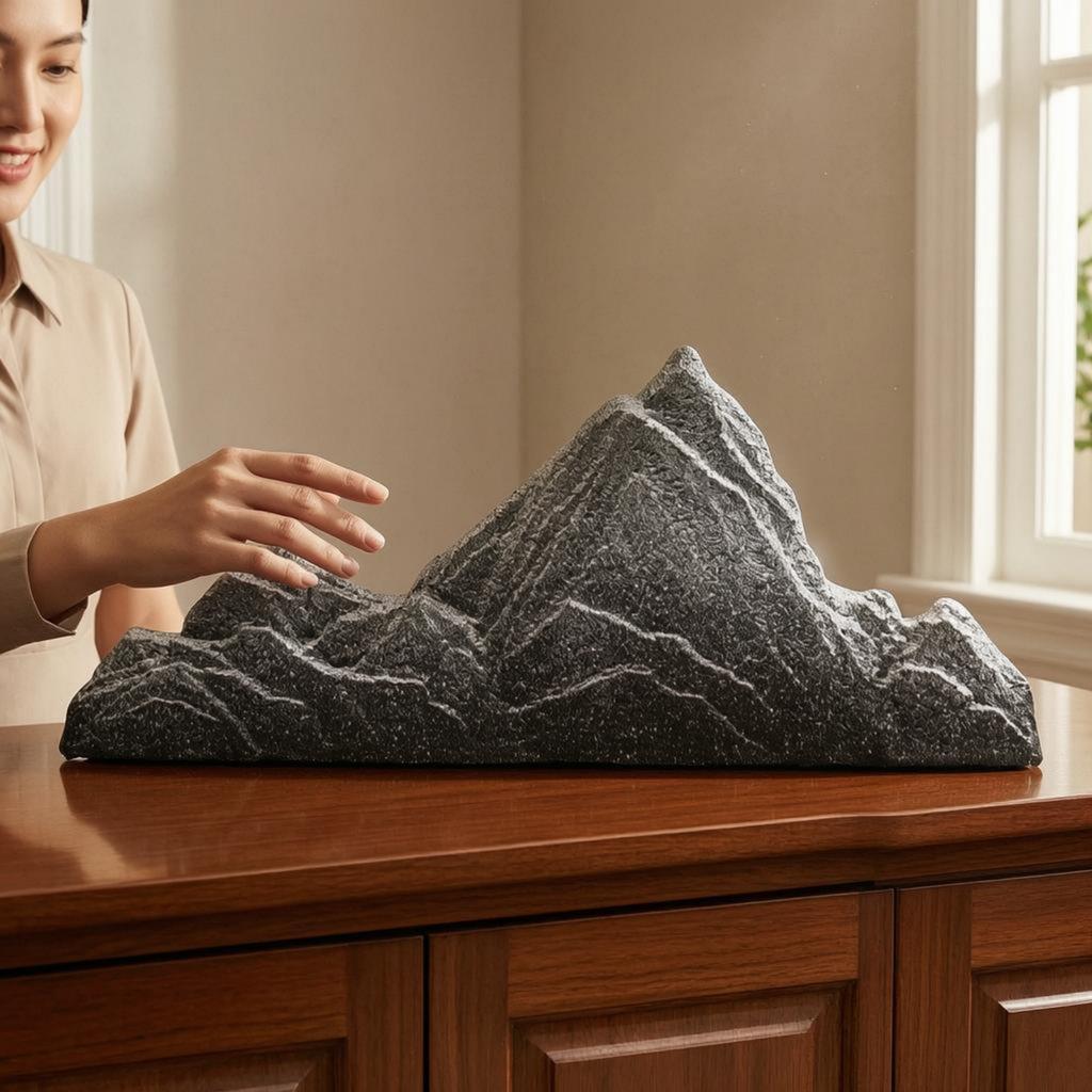 Mountain Crest Ornament Rugged Surface Artificial Rock Decor Rock Mountain Decoration Standalone Accent Decorative