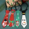Adjustable Christmas Tree Felt Tie 12 Types Snowman Elk Tie Felt Christmas Ties  Merry Christmas