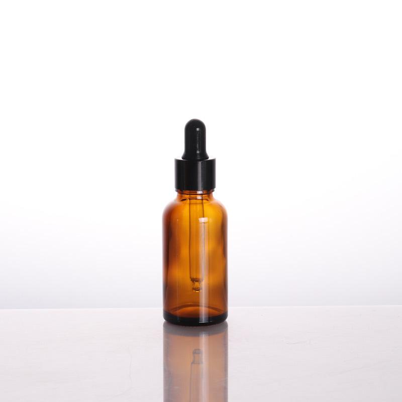 Braune Lichtgeschützte Glas-Serenflasche mit Tropfer, 30 ml und 50 ml, für Ätherische Öle und Kosmetika