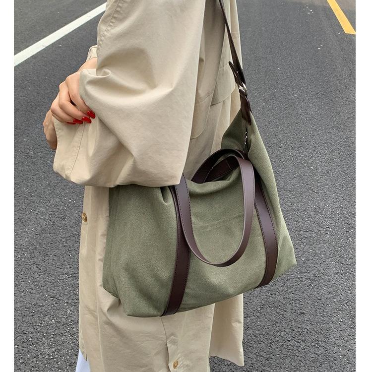Fashionable and Versatile Casual Handbag Canvas Briefcase