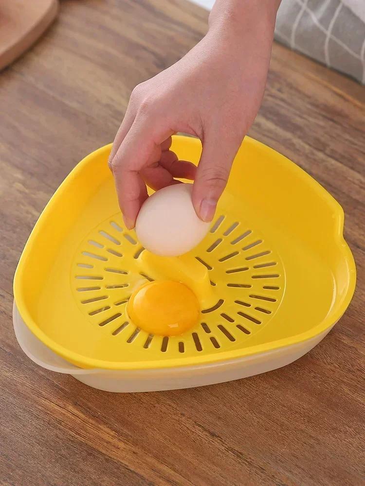 Leaking Egg White Size Plus Egg Yolk Separator Baking Household Liquid Isolation Triangular Egg Artifact Filter Tool ISNDNS