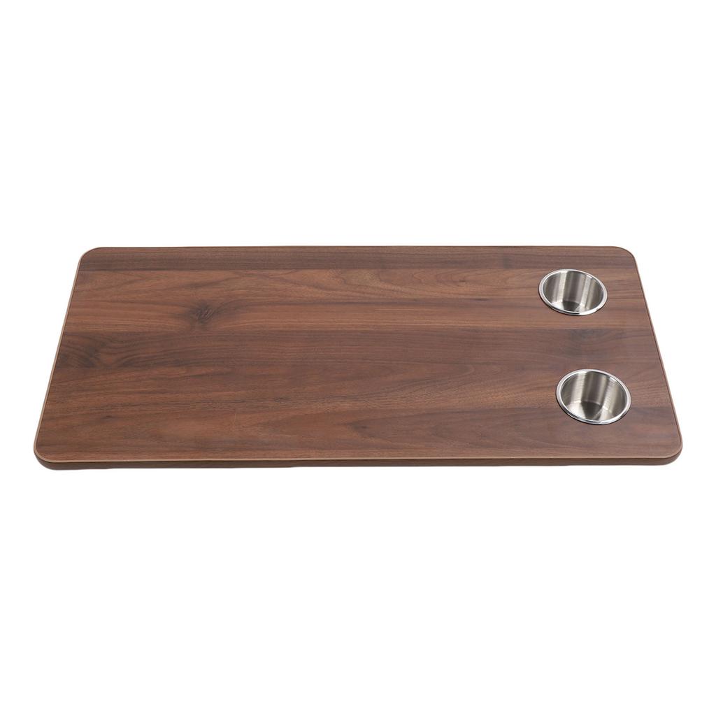 RV Table Top Replacement with 2 Cup Holders 31.49x15.74in Solid Wood Boat Table Top Panel for
