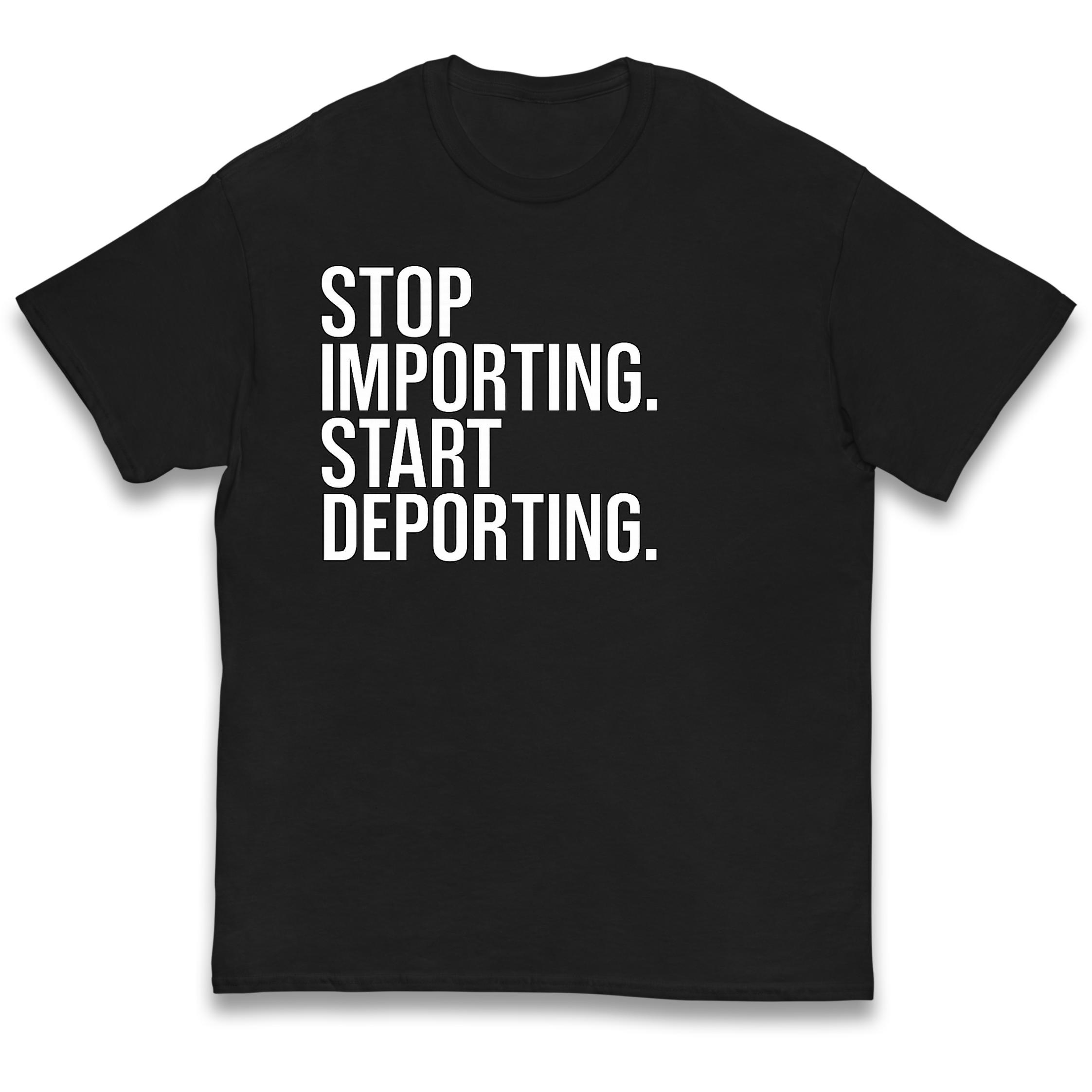 STOP IMPORTING START DEPORTING Kids T-Shirt 110