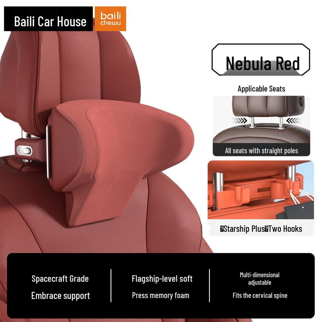 Starship Plus Adjustable Car Headrest by Baili is Perfect for AITO M5, M7, M8, M9 - Ideal for Neck Protection.