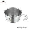 CAMPINGMOON Stainless Steel Large Capacity Sierra Cup 450ml Capacity Suitable For Camping Can Be Heated Functions As a Rice Bowl