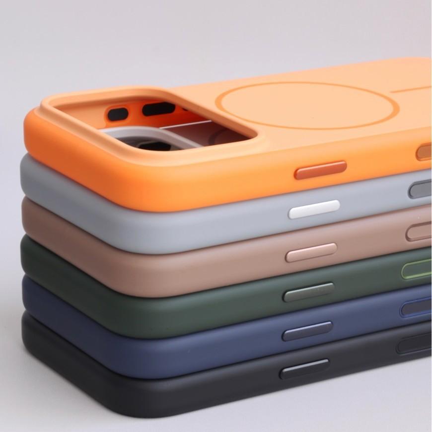 With AI Camera Capature Shutter Button Two-Tone Phone Case For iPhone 17 Pro Max 16 Liquid Silicone Cover Magnetic For Magsafe