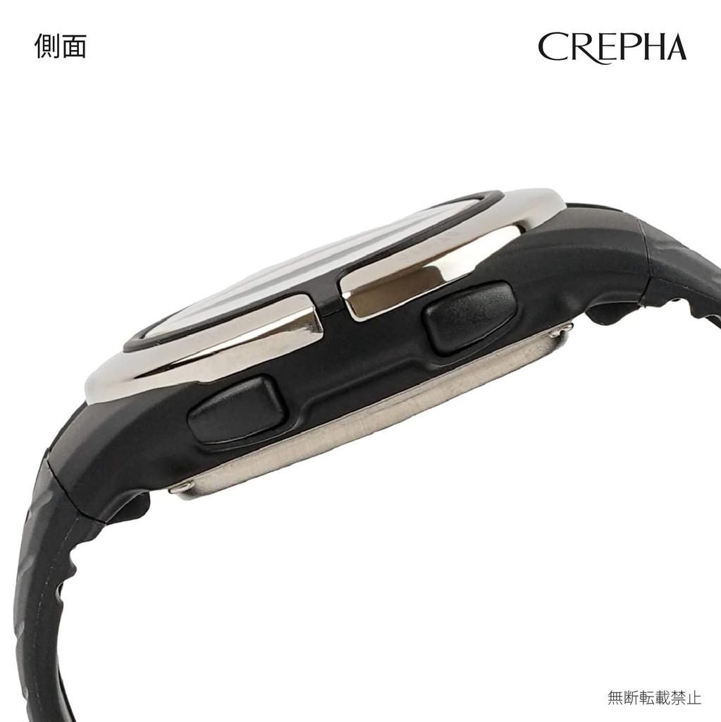 [Clefa] Cronometru Digital pentru Bărbați, Rezistent la Apă, Măsurare Timp Tur, Calorii Arse, Negru TS-D028-BK