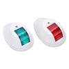 1Pair Yacht Signal Light 3W Boat Navigation Lights Marine Bow Lamps Red Green Light for Sailing DC12V‑24VWhite